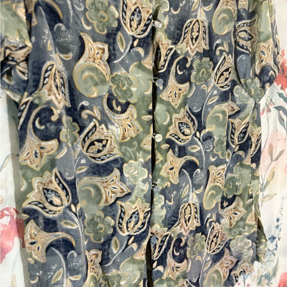 Vintage Quo-Silk Paisley Silk Shirt - Picture 3 of 8